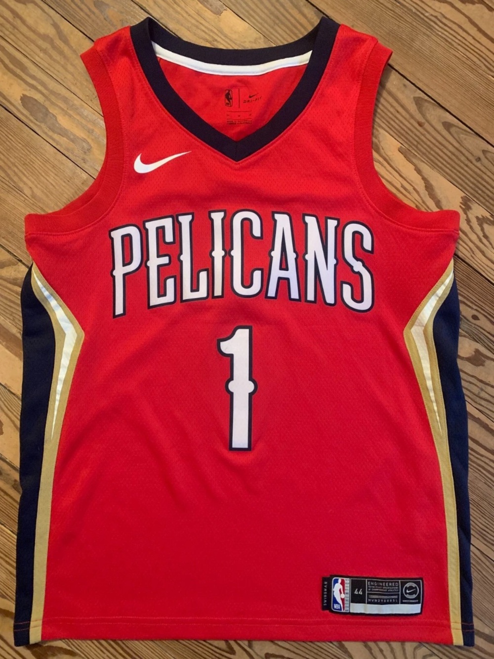 Zion Williamson Men's 44 Medium  Pelicans Nike Swingman Jersey NBA NWOT